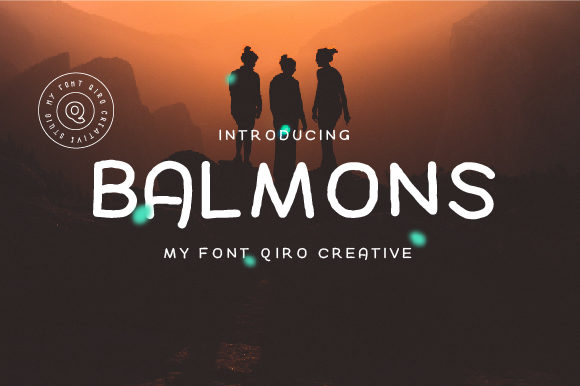 Balmons: A Friendly Display Font for Real Branding Projects