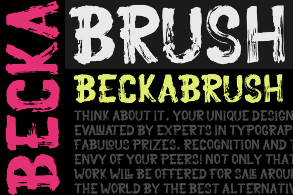 Becka Brush: A Bold Display Font for Standout Branding