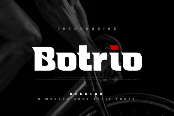 Botrio: A Display Font That Commands Scroll Stops
