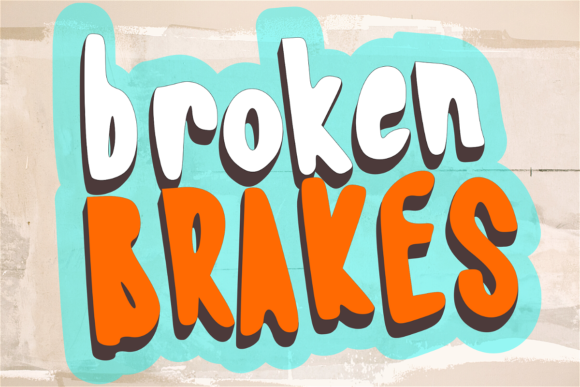 Broken Brakes Font: A Friendly Display Typeface for Your Brand