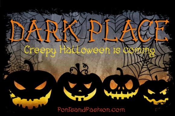 Dark Place: A Spooky Display Font That Grabs Attention