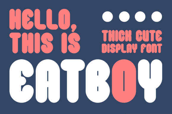 Eatboy: A Chunky Display Font with Playful Charm