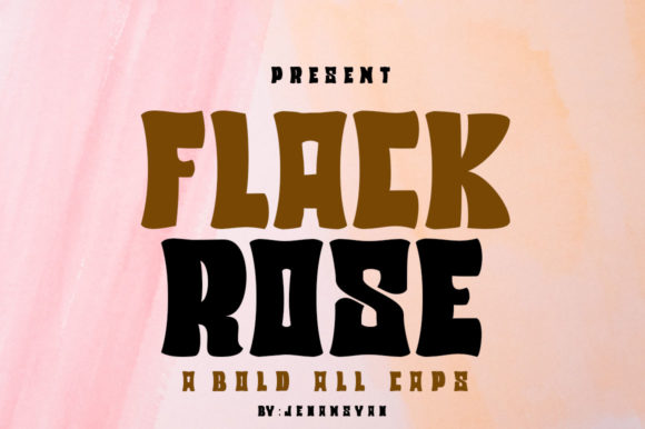 Flack Rose: A Bold Display Font That Anchors Brand Identity
