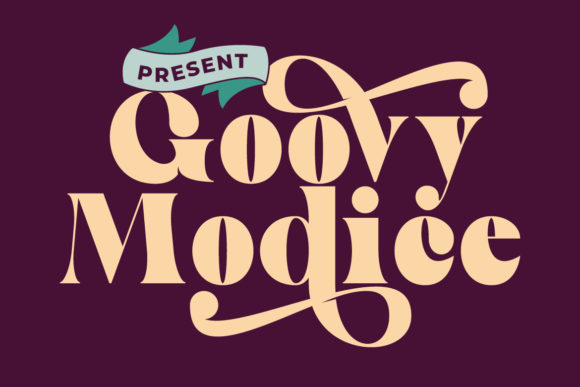 Goovy Modice Display Font: Bold Typography for Marketing Creatives