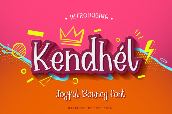Kendhel: A Bouncy Display Font for Web Designers