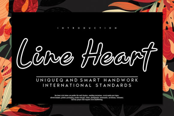 Line Heart: A Joyful Display Font for Web Design