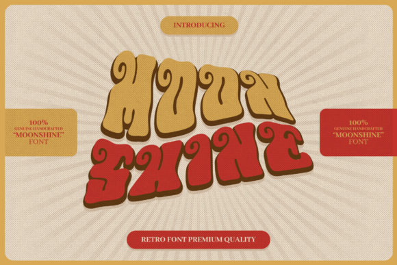 Make Your Brand Shine Brighter with the Moon Shine Font