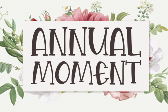 Meet Annual Moment, a Charming Brush + Pencil Font