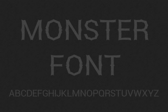 Monster Font with Black Background: A Maker's Typeface Review