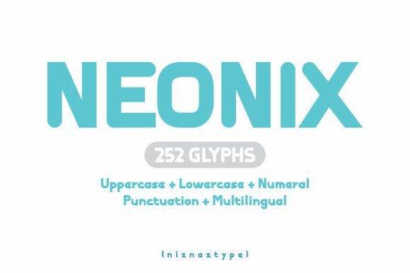 Neonix: A Bold Display Font for Striking Brand Design