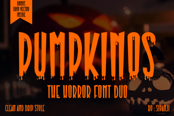 Pumpkinos: A Horror Display Font That Makes Campaigns Scream
