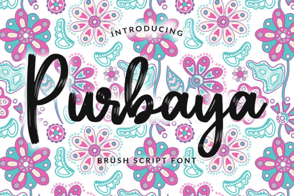 Purbaya: A Quirky Brush Font for Makers
