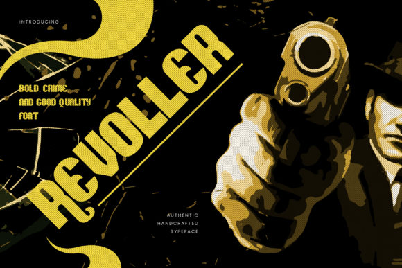 Revoller Font: A Bold Display Typeface for Handmade Product Charm