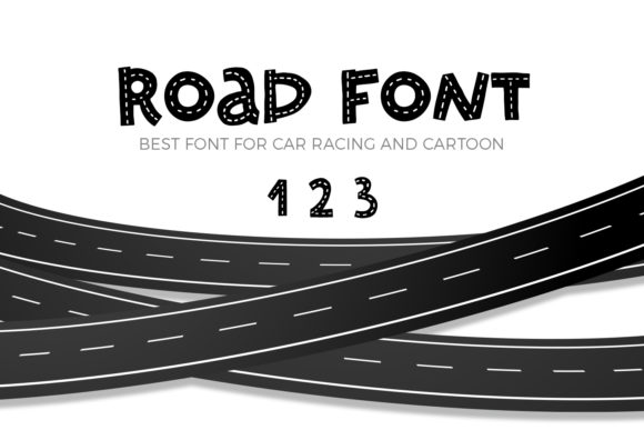 Road Font: A Cute Quirky Display Typeface for Handmade Products