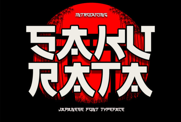 Sakurata: A Chunky Display Font for Bold Branding