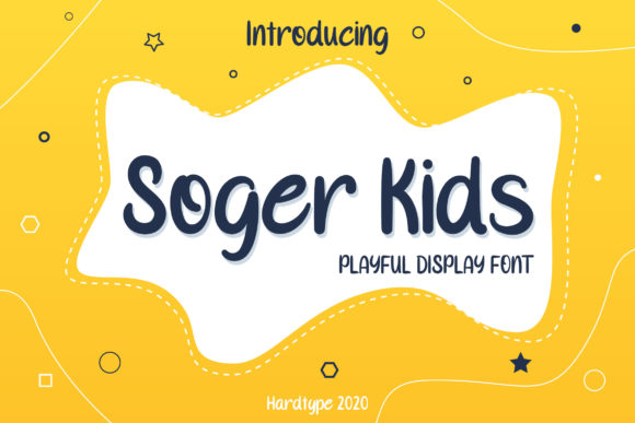 Soger Kids: A Playful Display Font for Editorial Design